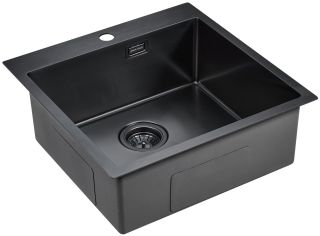 Мойка кухонная Paulmark Velten PM905151-GM воронёная сталь